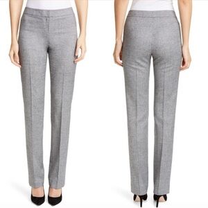 Lafayette 148 Barrow Virgin Wool Blend Flat Front Dress Pants 6